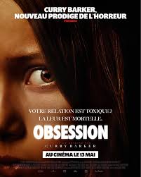 Obsession thriller movie poster featuring a mysterious woman, psychological suspense, and dark drama themes